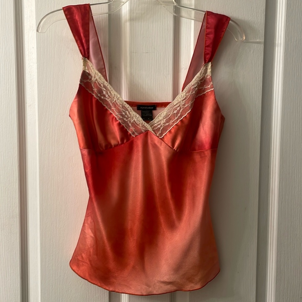 Orange lace Eyeshadow camisole size medium